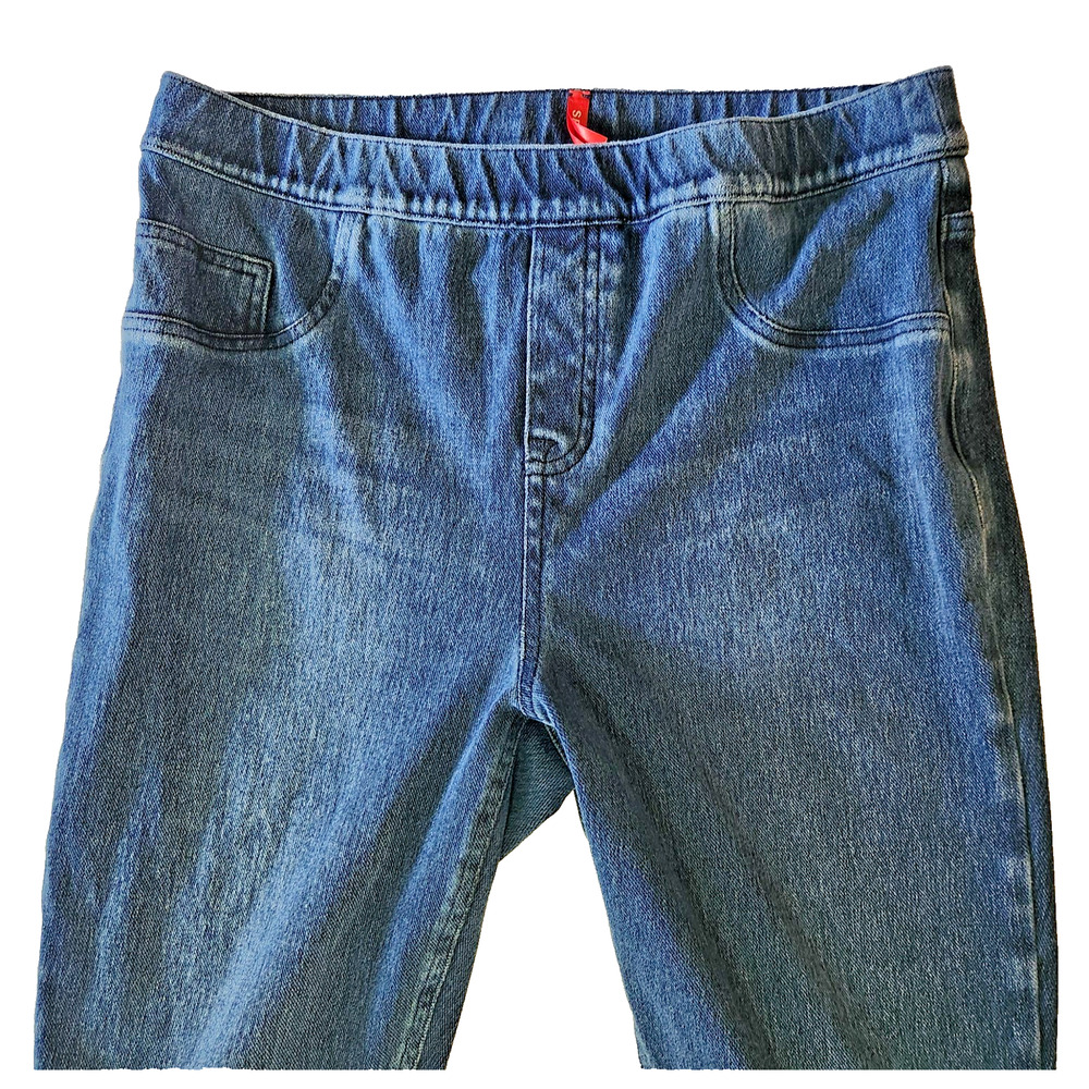 Spanx Stretchy Blue Jean Leggings Jeggings Women's XL - Picture 2 of 5